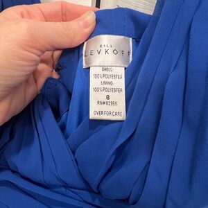 Bill Levkoff Strapless Royal Blue Dress